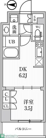シーズンフラッツ住吉の物件間取画像